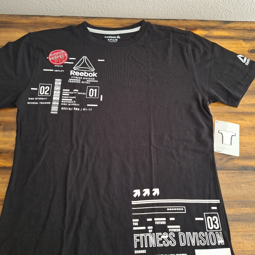 Reebok Identity Big Stacked Logo T-Shirt - Picture 2 of 3